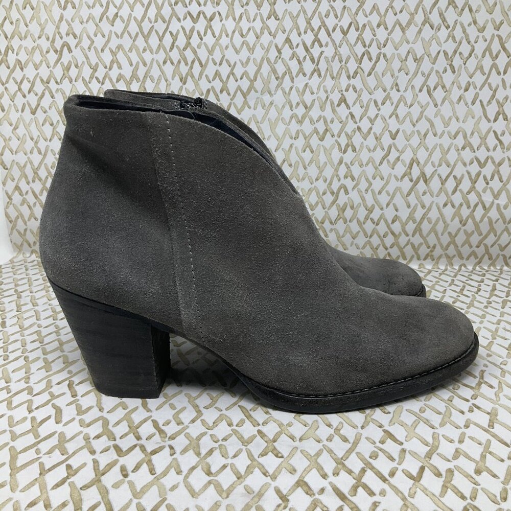 PAUL GREEN Gray Suede DELGADO Ankle Booties Leather Boots Size UK‎ 5 US 7.5
